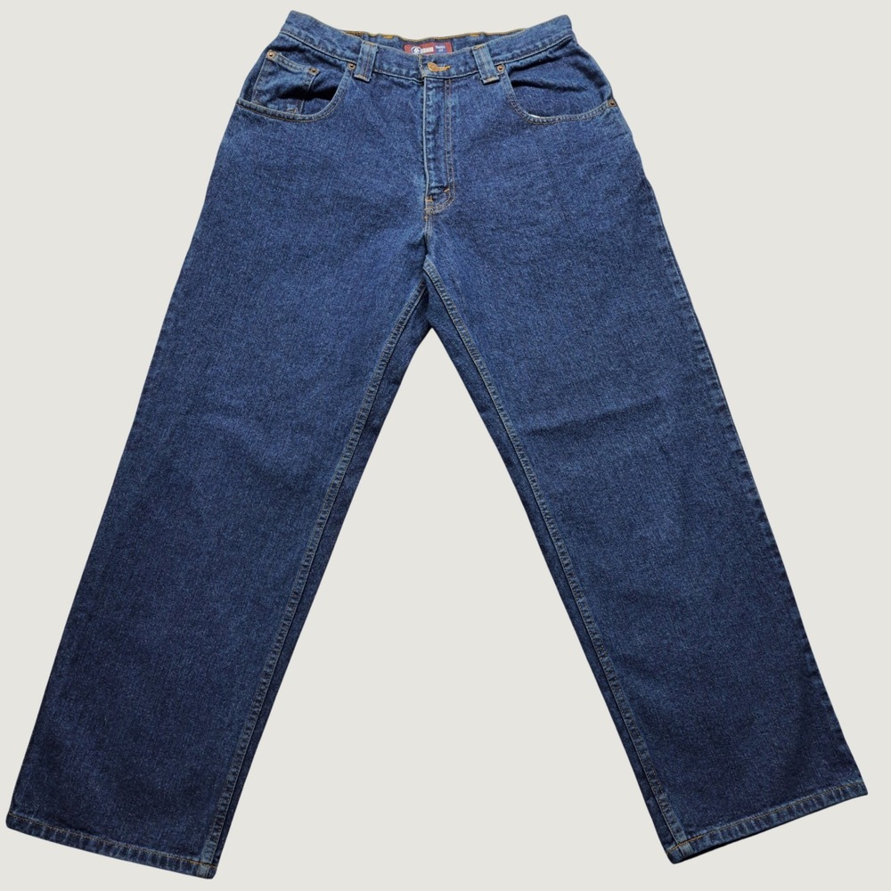 Vtg 90s Arizona‎ Jean Co Baggy Fit Jeans Womens 34x30 Dark Wash Cotton Denim EUC